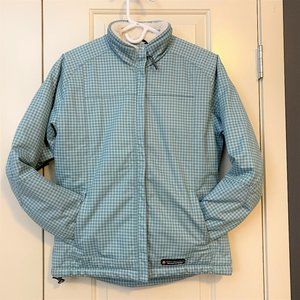 LIKE NEW Misty Mountain fur lined mint jacket